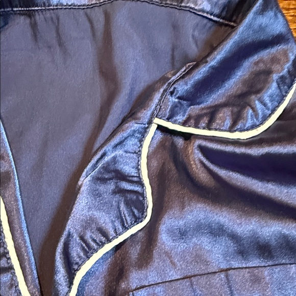 Royal Blue Satin Kids Pajama Set size 7-8 - Picture 11 of 13